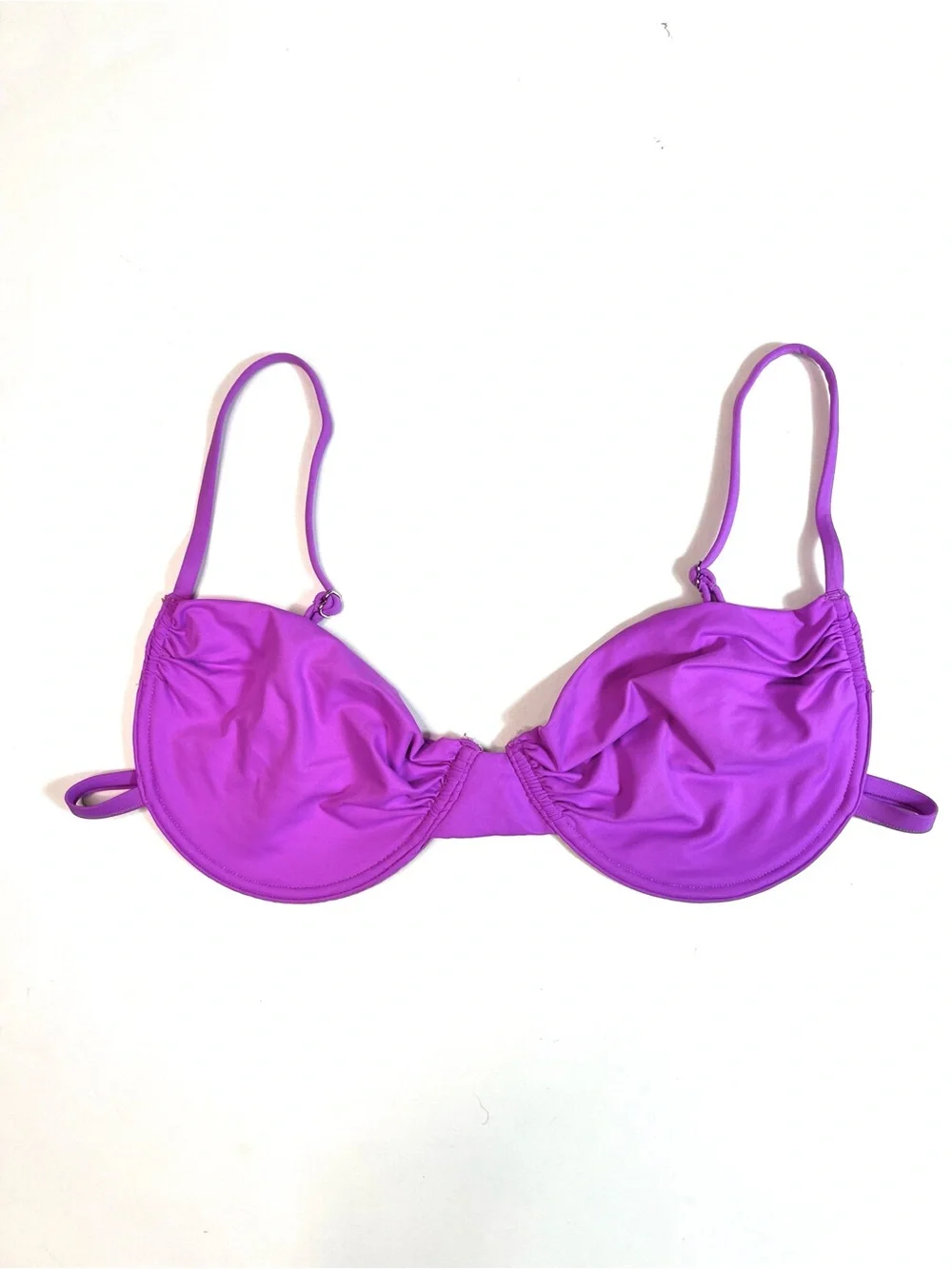 Frankies Bikinis Maggie Underwire Swim Top Purple Size Large